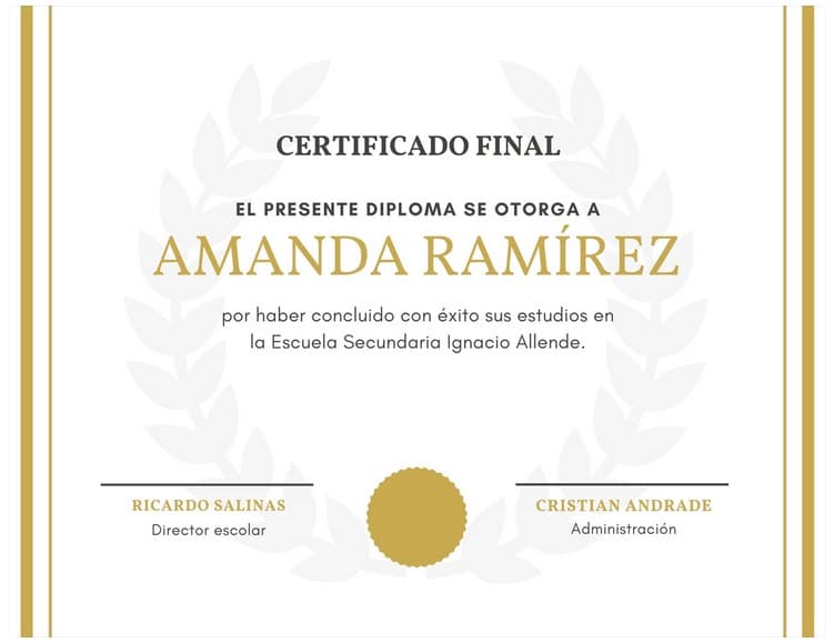 plantillas de certificados