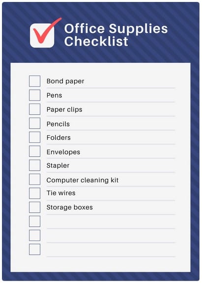 plantilla de checklist