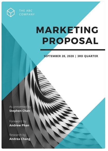 plantilla para propuestas de marketing